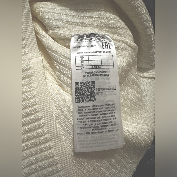 NWT Marciano Long Sleeve Poetic Ribbed Knit Midi Bodycon Sweater Dress - Picture 9 of 10